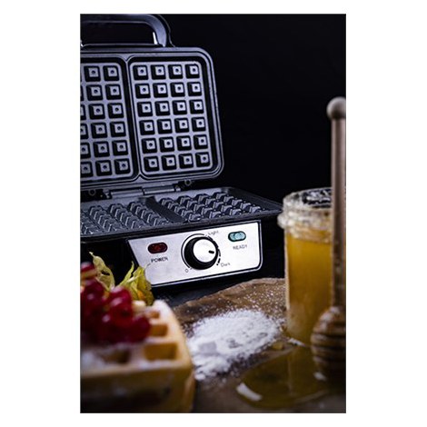 Camry | CR 3046 | Waffle Maker | 1600 W | Number of pastry 2 | Belgium | Black/Stainless Steel - 2
